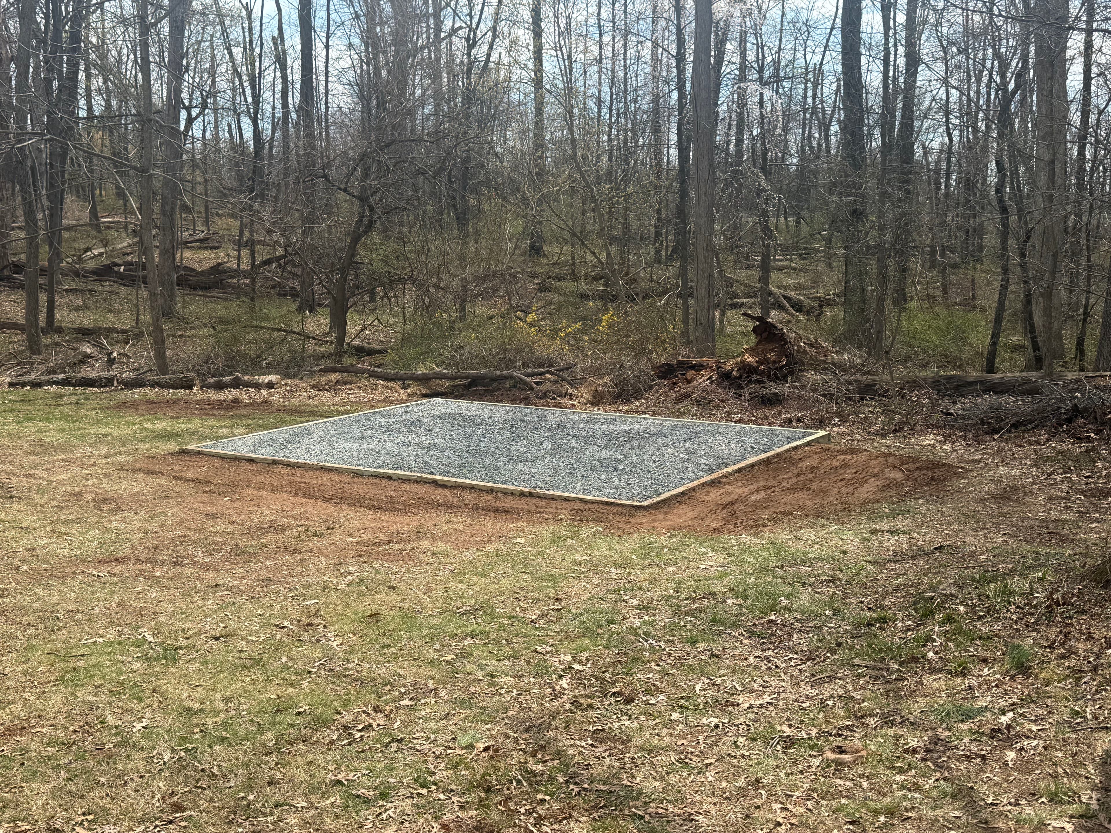 Project Gravel Pad Build, Shed Removal and Full Property Cleanup in Flemington NJ image