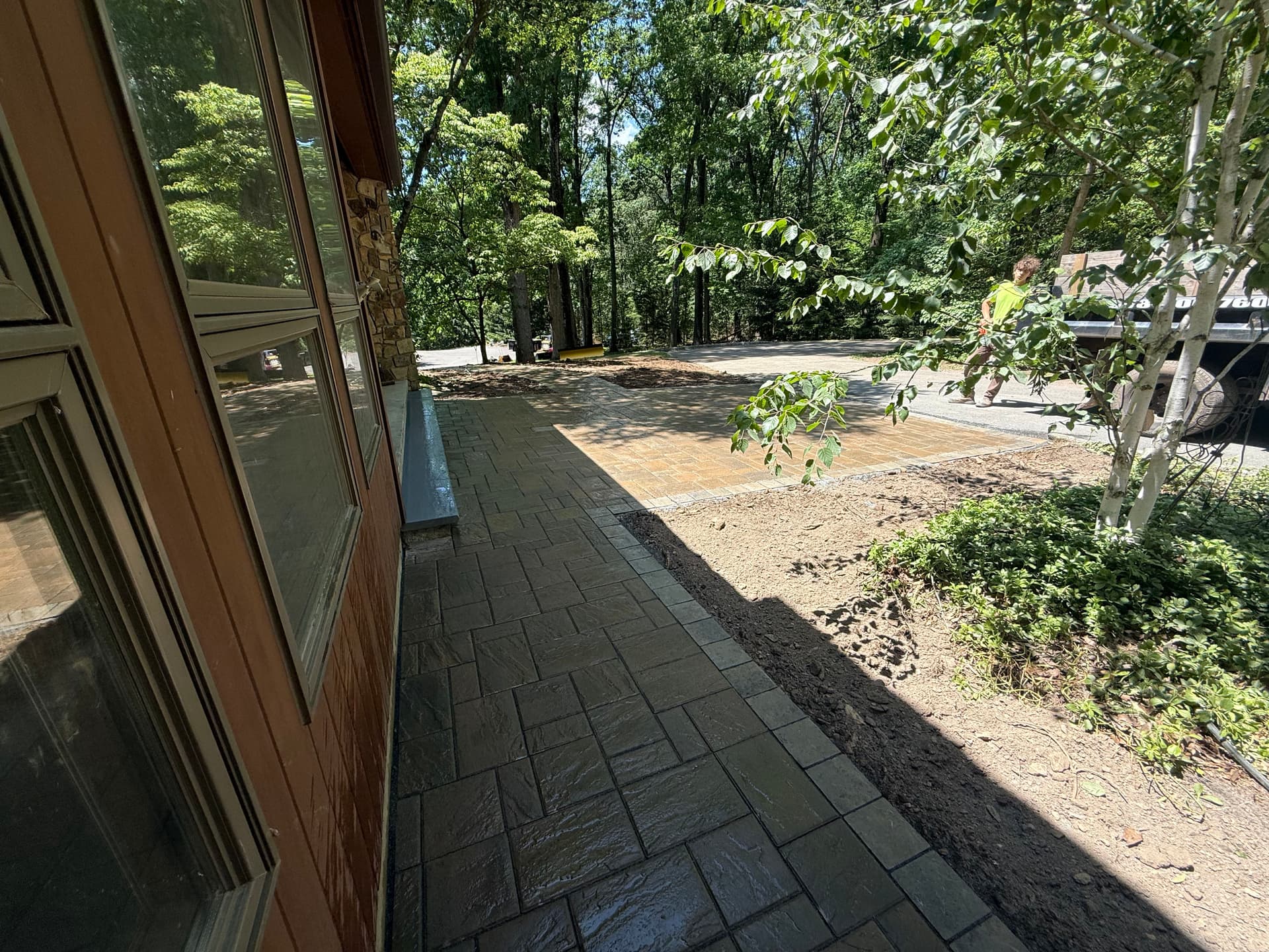 Techo-Bloc Paver Walkway and Front Entry Install in Flemington NJ image