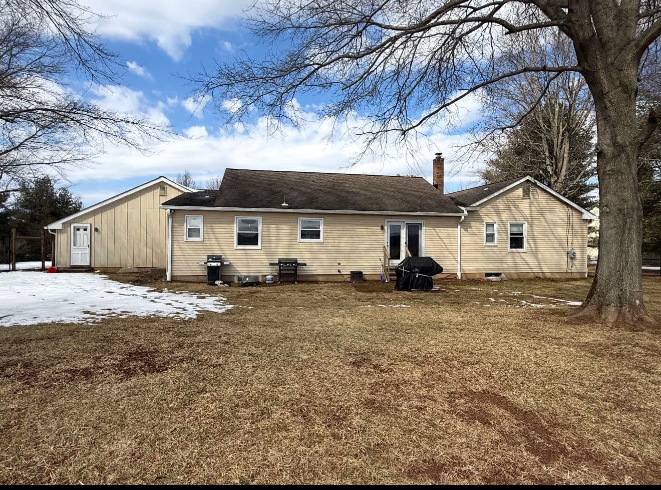 Gallery photos for Bare Backyard Gets a Paver Patio, Seating Wall, and Fresh Landscaping: Image #2
