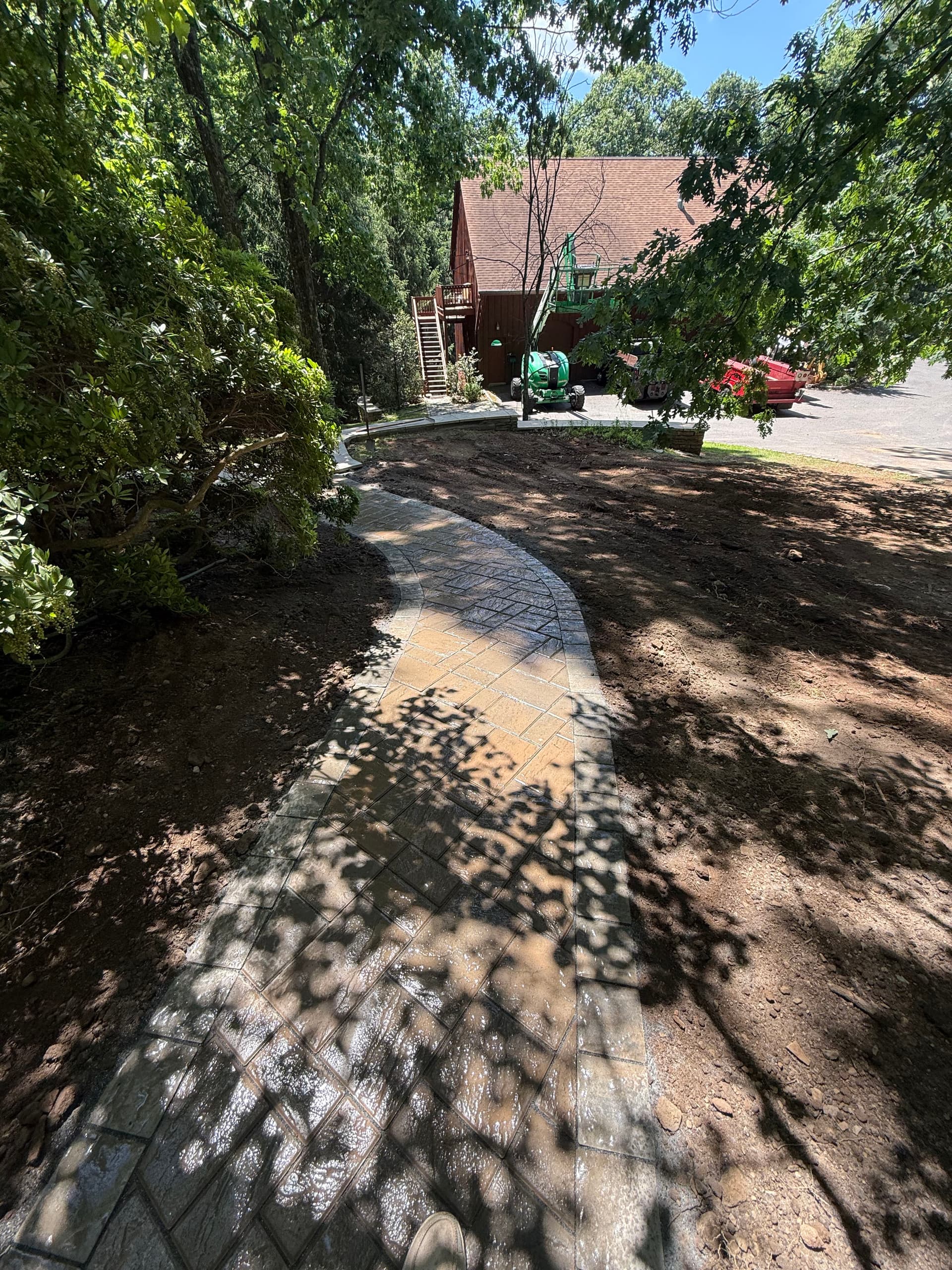 Gallery photos for Techo-Bloc Paver Walkway and Front Entry Install in Flemington NJ: Image #2
