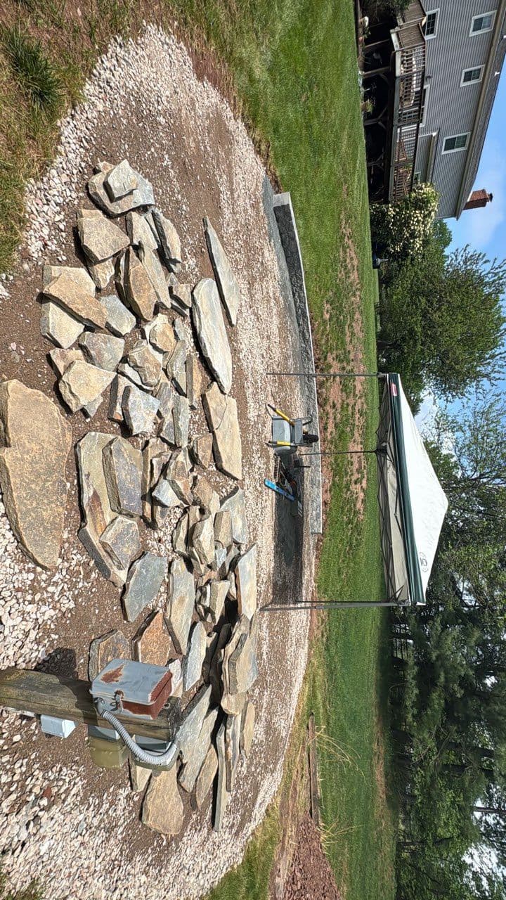 Stage One Complete in Branchburg Backyard Transformation