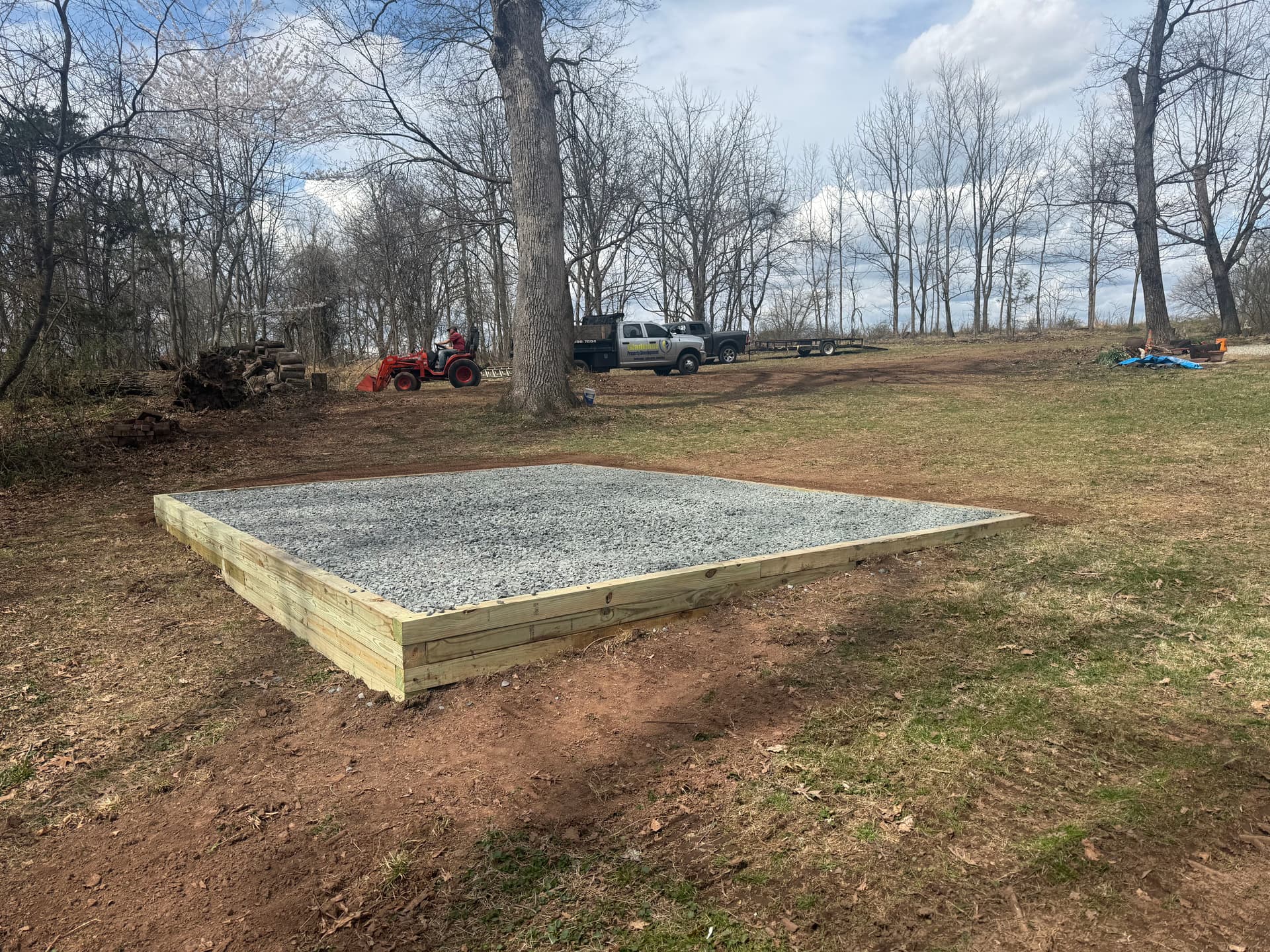 Gallery photos for Gravel Pad Build, Shed Removal and Full Property Cleanup in Flemington NJ: Image #1
