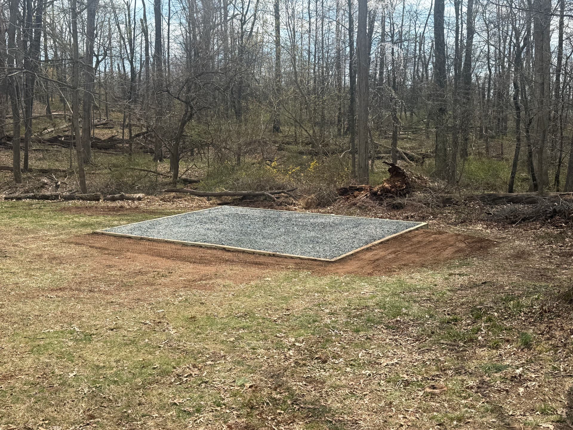 Gravel Pad Build, Shed Removal and Full Property Cleanup in Flemington NJ image